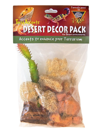 T-Rex Reptile Terrarium Decor Pack - Terra Accents Desert