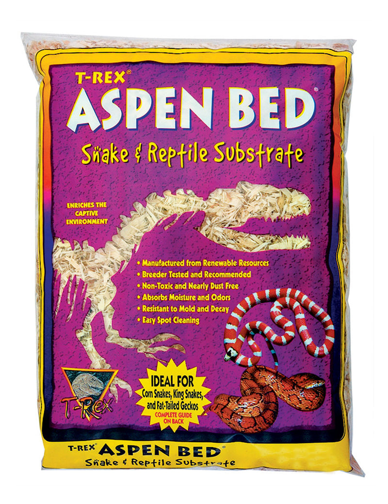 T-Rex Reptile Terrarium Substrate - Aspen Bed