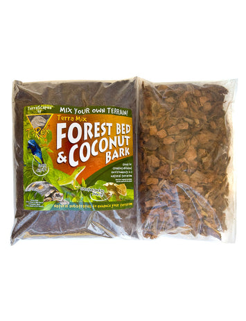 T-Rex Reptile Terrarium Substrate - TerraMix Forest Bed & Coconut Bark