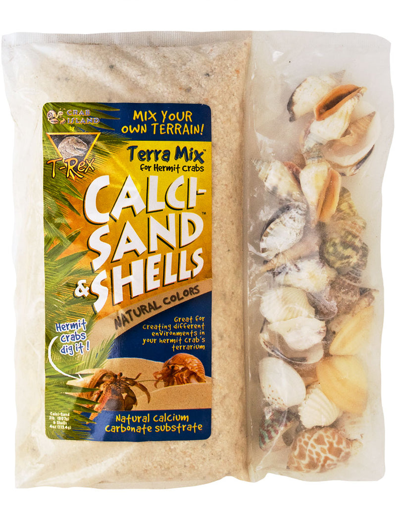 T-Rex Hermit Crab Substrate - Terra Mix Calci-Sand & Natural Shell Mix